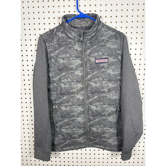 Vineyard Vines Men's Camo Hybrid Full Zip Lightweight Jacket size XS